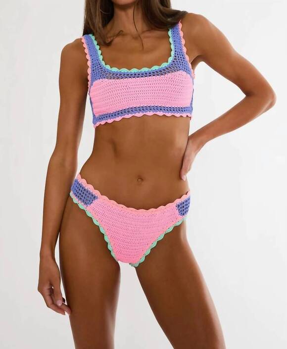 BEACH RIOT Other - NEW BEACH RIOT maisy bikini bottom in sea breeze crochet